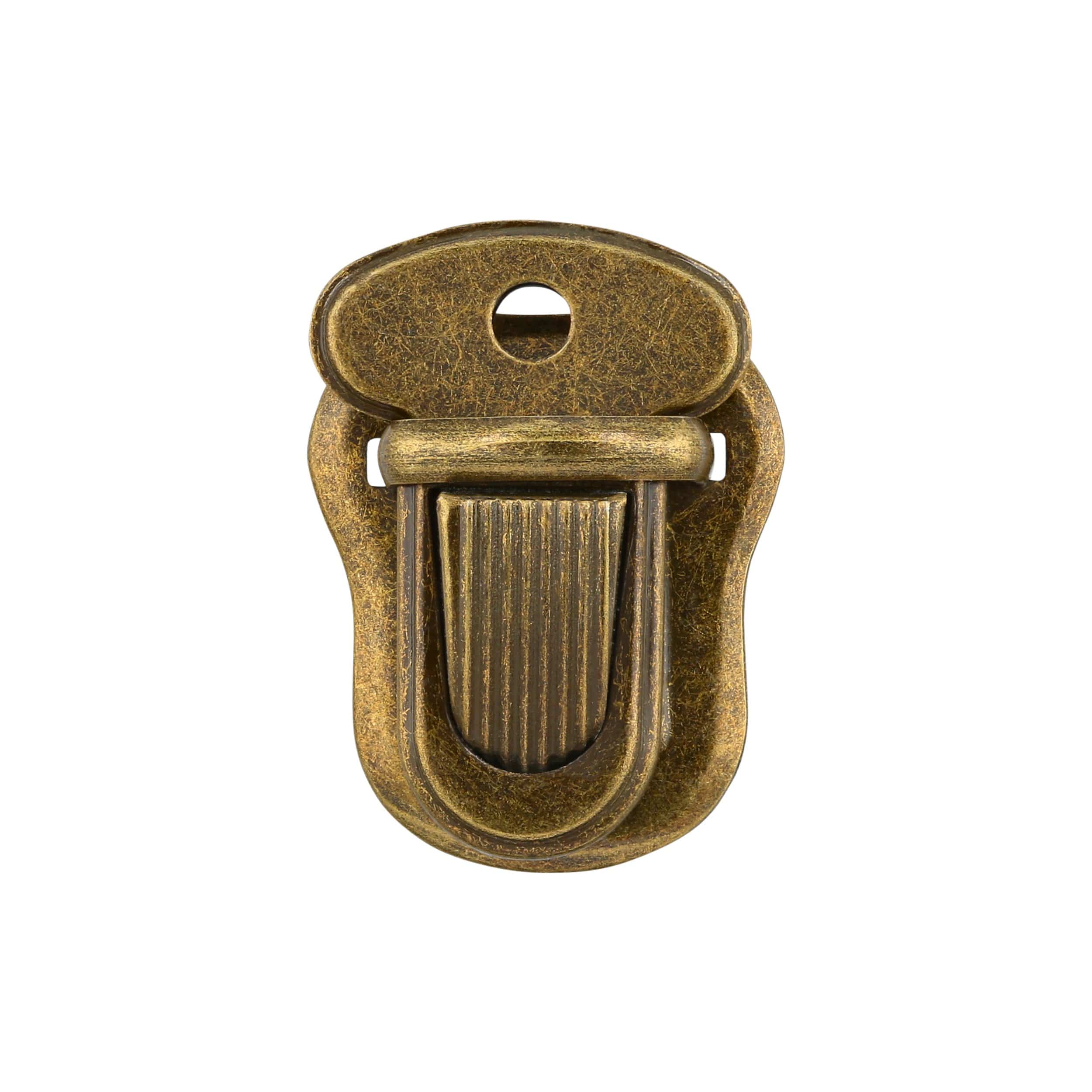 1-1/4 Lever Swivel Push Gate - Antique Brass
