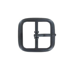 Ohio Travel Bag 1" Black, Center Bar Buckle, Solid Brass, #C-1517-BLK C-1517-BLK