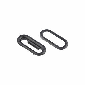 Ohio Travel Bag 1" Black, Oblong Grommet With Washer, Steel, #C-1692-BLK C-1692-BLK