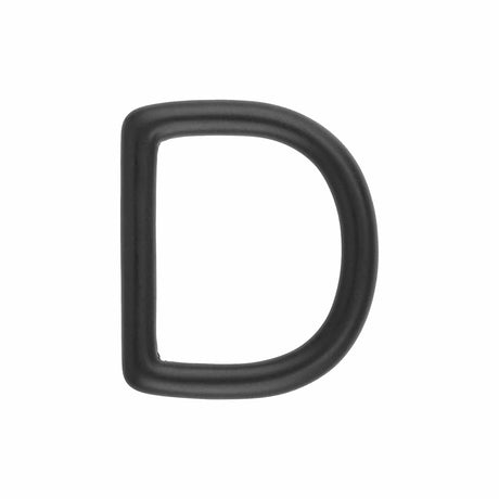 Ohio Travel Bag 1" Black, Solid D Ring, Solid Brass, #P-1338-BLK P-1338-BLK