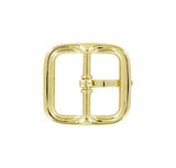 Ohio Travel Bag 1" Gold, Center Bar Buckle, Solid Brass, #C-1517-GOLD C-1517-GOLD