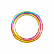 Ohio Travel Bag 1" Iridescent Rainbow, Solid O-Ring, Zinc Alloy, #D-422-25-IR D-422-25-IR
