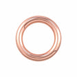 Ohio Travel Bag 1" Shiny Copper, Cast Round Ring, Zinc Alloy, #P-2549-CPR P-2549-CPR