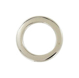 Ohio Travel Bag 1" Shiny Nickel, Flat Round Ring, Steel, #P-3164-NP P-3164-NP