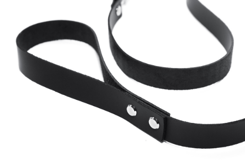 Ohio Travel Bag 1" x 60" Black, Leather Dog Leash, 7.5oz (3mm), #L-3886-BLK L-3886-BLK