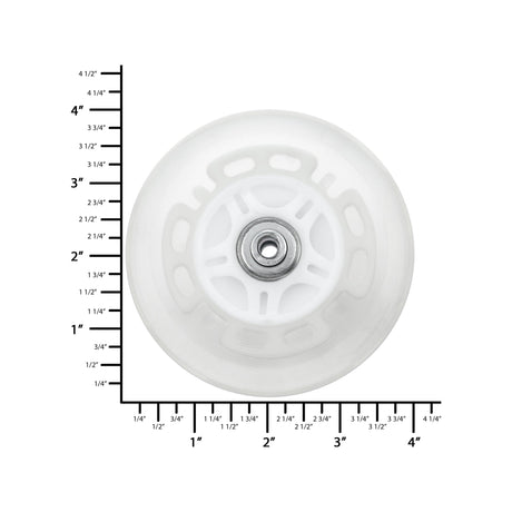 Ohio Travel Bag 100mm White, In-line skate wheel with LED Lights, PolyUrethane, #L-3893-WHT L-3893-WHT