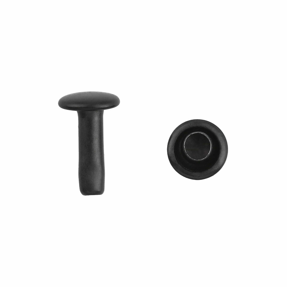 D/339 Rivet 10mm Black, Double Cap Jiffy Rivet, Iron - PK100 – Weaver Leather Supply