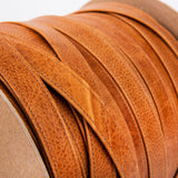 Ohio Travel Bag 3/4" Medium Brown, Flat Leather Strapping, Leather, #CALF-3-4-MEDBRO CALF-3-4-MEDBRO