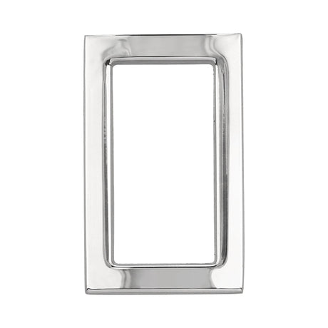 Ohio Travel Bag 3/4" Shiny Nickel, Rectangular Concave Ring, Zinc Alloy, #P-2556-NIC P-2556-NIC