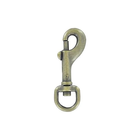 3/8" Antique Brass, Bolt Swivel Snap Hook, Zinc Alloy, #P-815-ANTB
