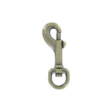 3/8" Antique Brass, Bolt Swivel Snap Hook, Zinc Alloy, #P-815-ANTB