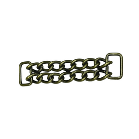 Ohio Travel Bag 4" Antique Brass, Double Chain, Steel, #C-1576-ANTB C-1576-ANTB