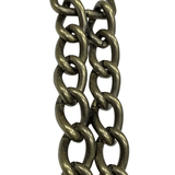 Ohio Travel Bag 4" Antique Brass, Double Chain, Steel, #C-1576-ANTB C-1576-ANTB