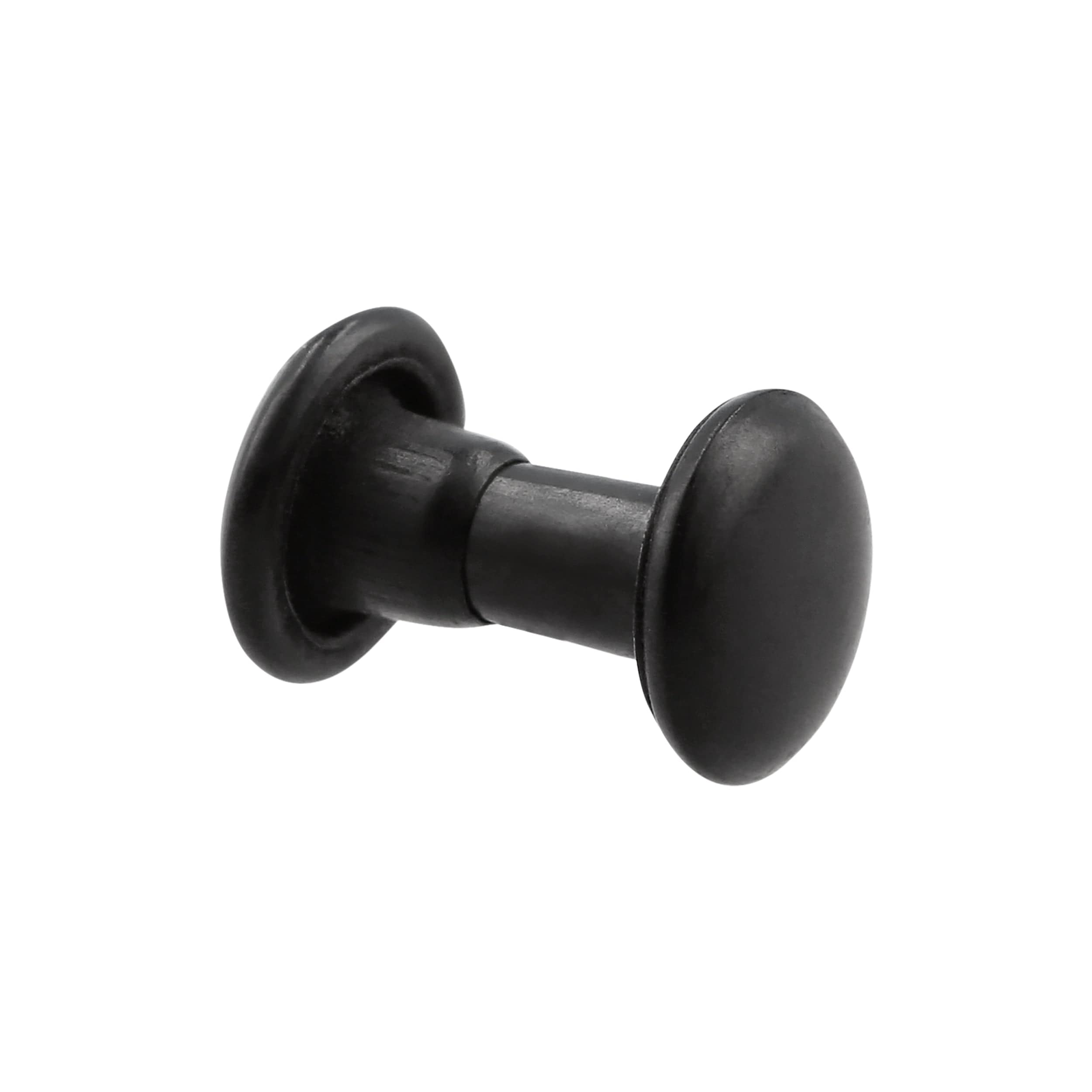 6.5mm Black, Double Cap Jiffy Rivets, Solid Brass-100ct – Weaver