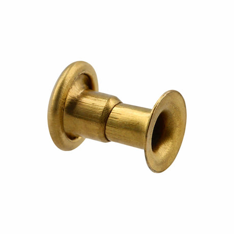 Ohio Travel Bag 6.5mm Brass, Single Cap Jiffy Rivets, Solid Brass-100ct, #NB206S-SB NB206S-SB