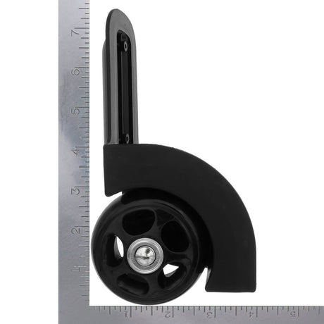 Ohio Travel Bag 75mm Black, Ball Bearing Wheel with Housing Pair, Plastic, #L-3687 L-3687