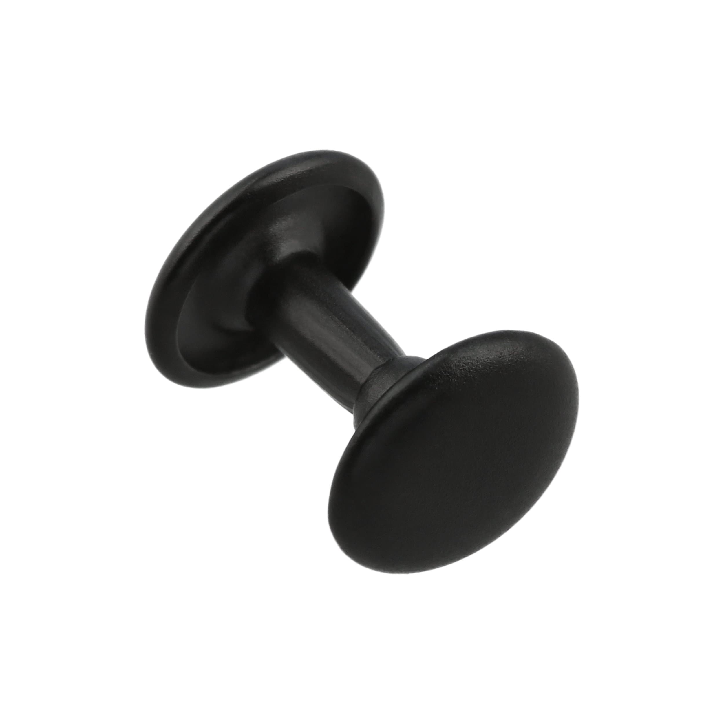 8mm Black, 9mm Double Cap Jiffy Rivets, Iron, 100-pack – Weaver