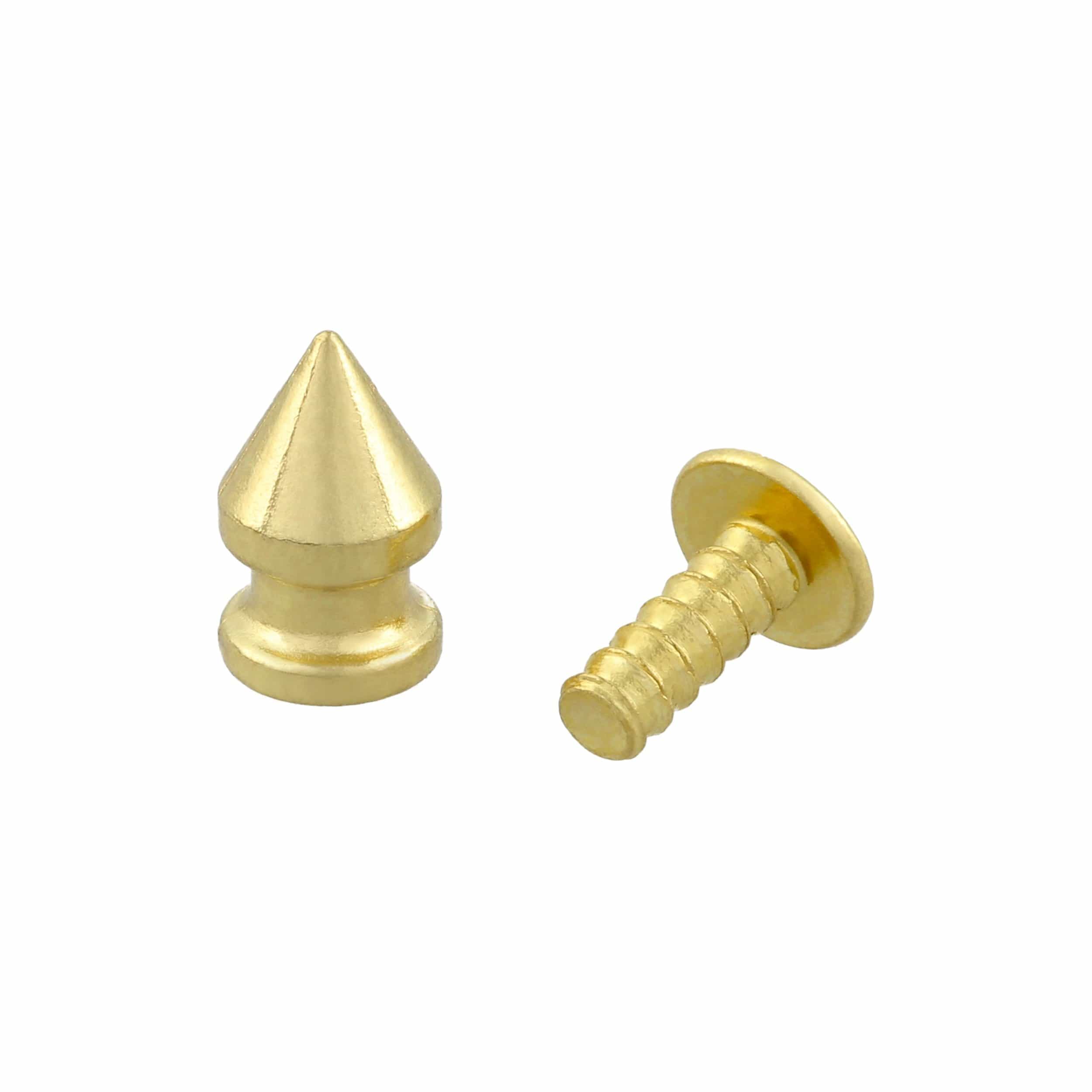 8mm Brass, Spike Stud, Zinc Alloy - PK10 – Weaver Leather Supply