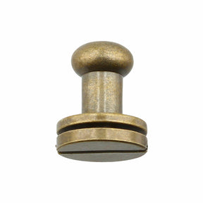 Ohio Travel Bag 9mm Antique Brass, Collar Button, Solid Brass, #P-2134-ANTB P-2134-ANTB
