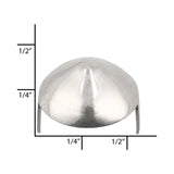 Ohio Travel Bag Adornments 1/2" Nickel, Conical Spot, Solid Brass, #P-2489 P-2489