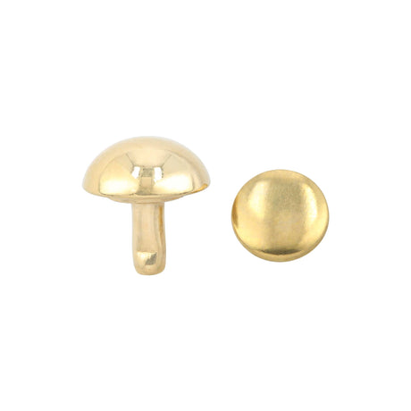 Ohio Travel Bag Adornments 11mm Shiny Gold, Stud, Steel, #P-2590-GOLD P-2590-GOLD
