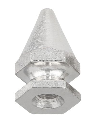15.8mm Nickel, Spike Stud Top with Screw, Solid Brass – Weaver