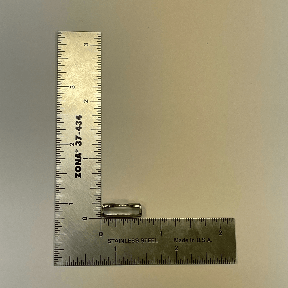 Ohio Travel Bag Adornments 15mm Slide-on Ornament Antique Nickel, #B-286 B-286