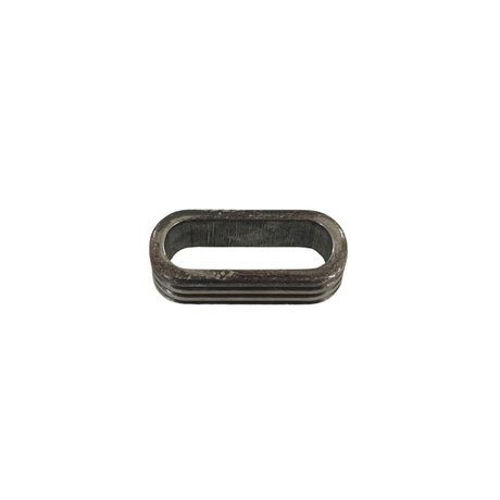 Ohio Travel Bag Adornments 20mm Antique Silver, Oblong Slide-on Ornament, Zinc Alloy, #B-330 B-330