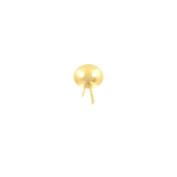 5/8" Shiny Gold, Dome Handbag Feet, Zinc Alloy, #P-2295-GOLD