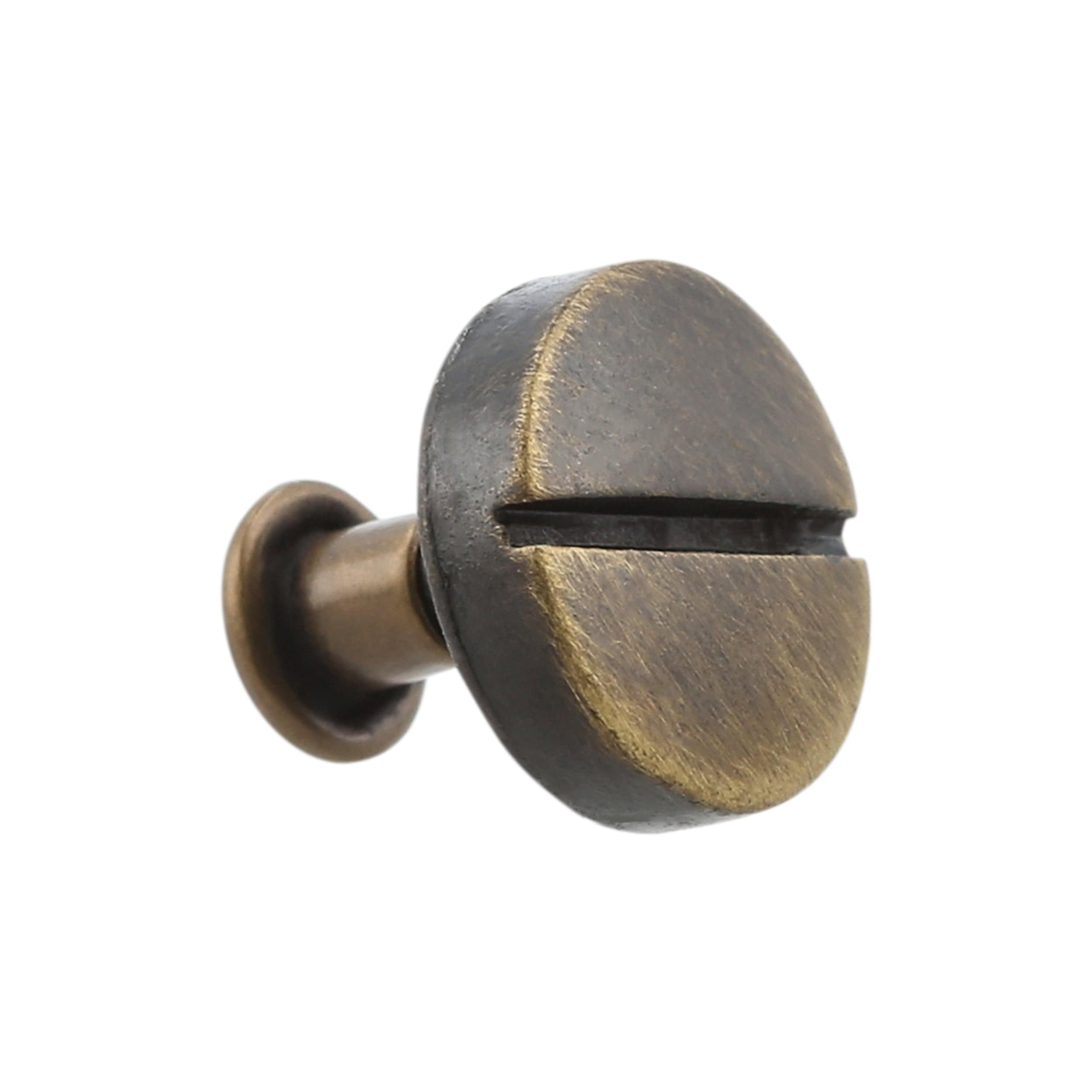 11mm Antique Brass, Flat Screw Top Rivet Stud, Steel – Weaver