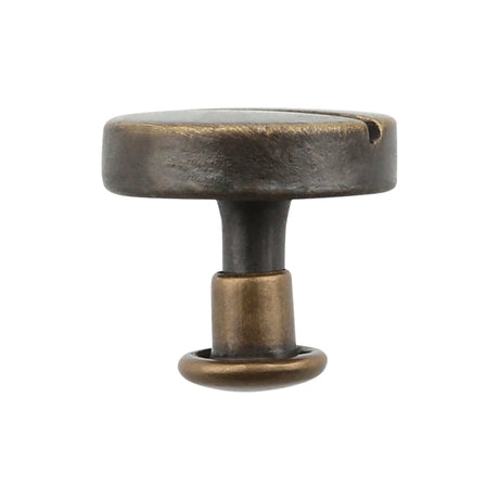 Ohio Travel Bag Adornments 6.3mm Antique Brass, Stud With Cap, Steel, #P-2851-ANTB P-2851-ANTB