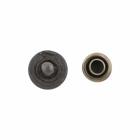 Ohio Travel Bag Adornments 6.3mm Antique Brass, Stud with Cap, Steel-PK5, #P-2850-ANTB P-2850-ANTB
