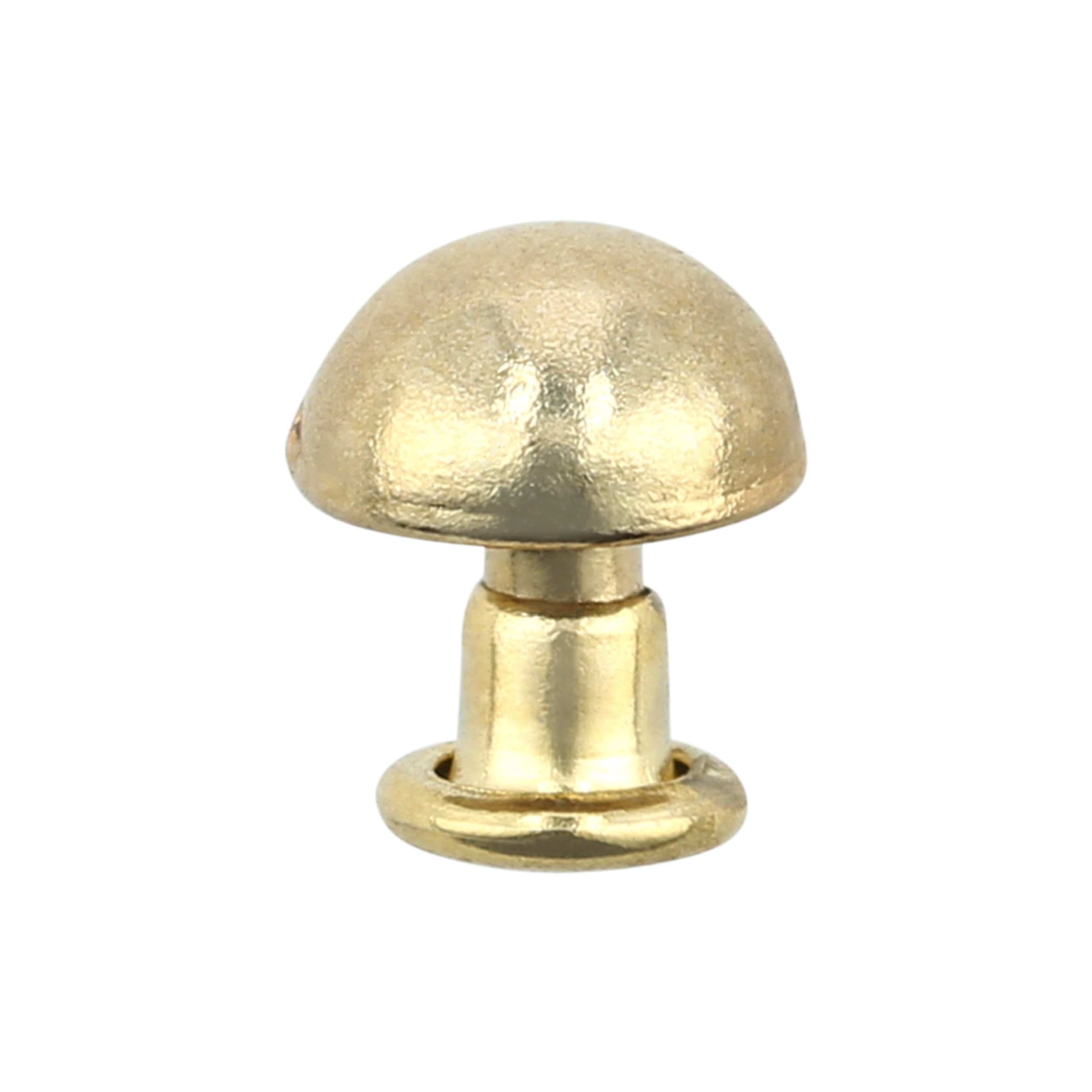 7mm Gold, Dome Top Rivet Stud, Steel - PK5 – Weaver Leather Supply
