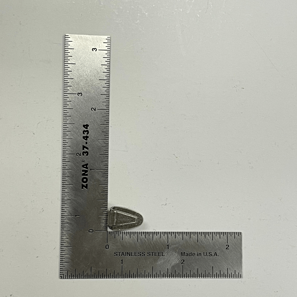 Ohio Travel Bag Adornments 9/16" Antique Nickel, Clip-on Ornament, Zinc Alloy, #B-289 B-289