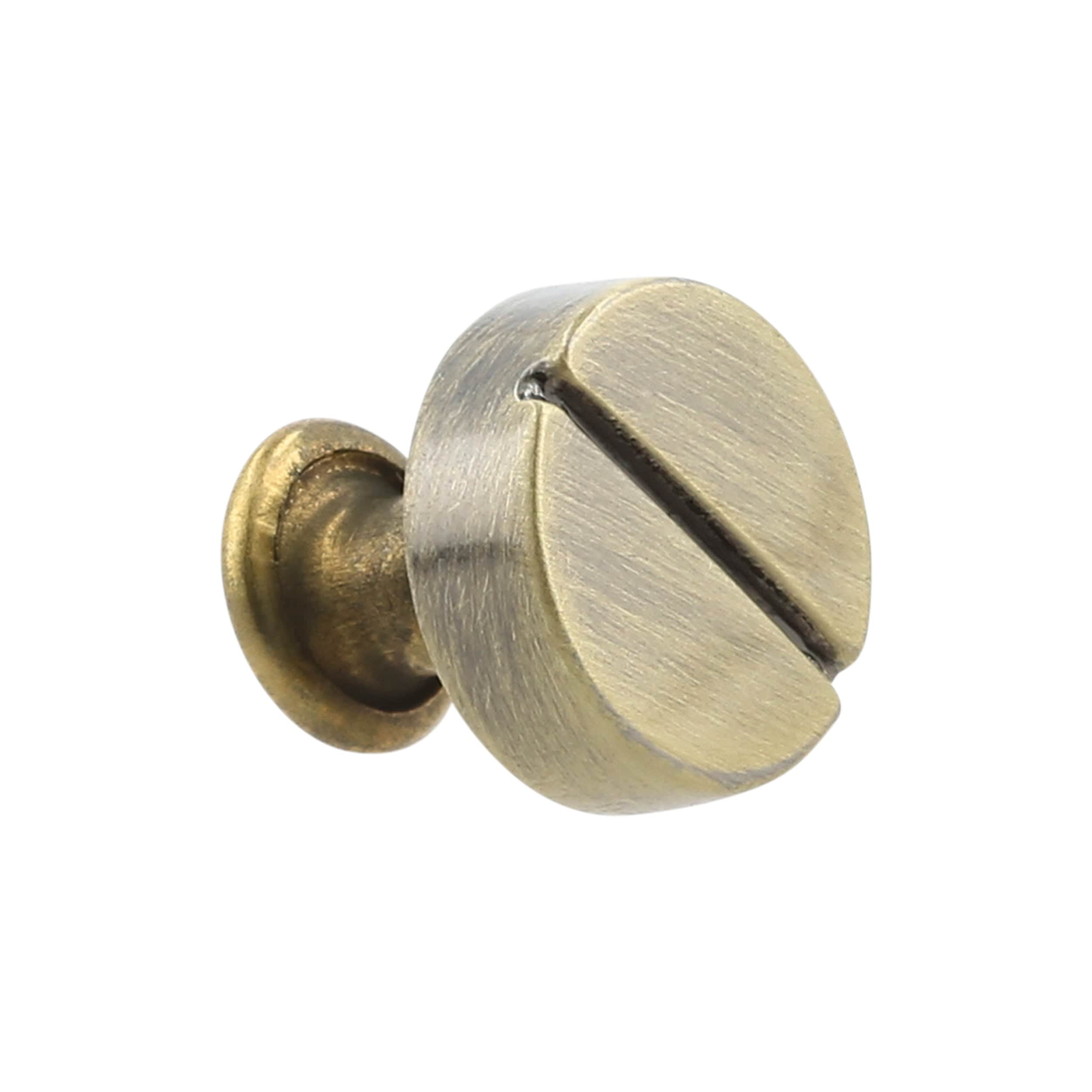 9mm Antique Brass, Flat Screw Top Rivet Stud, Steel - PK5 – Weaver 9mm Antique Brass, Flat Screw Top Rivet Stud, Steel - PK5 – Weaver