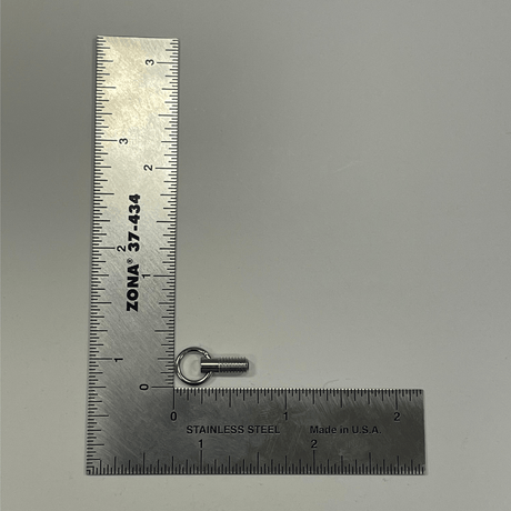 Ohio Travel Bag Adornments Screw Post With Ring Nickel, #C-1819 C-1819
