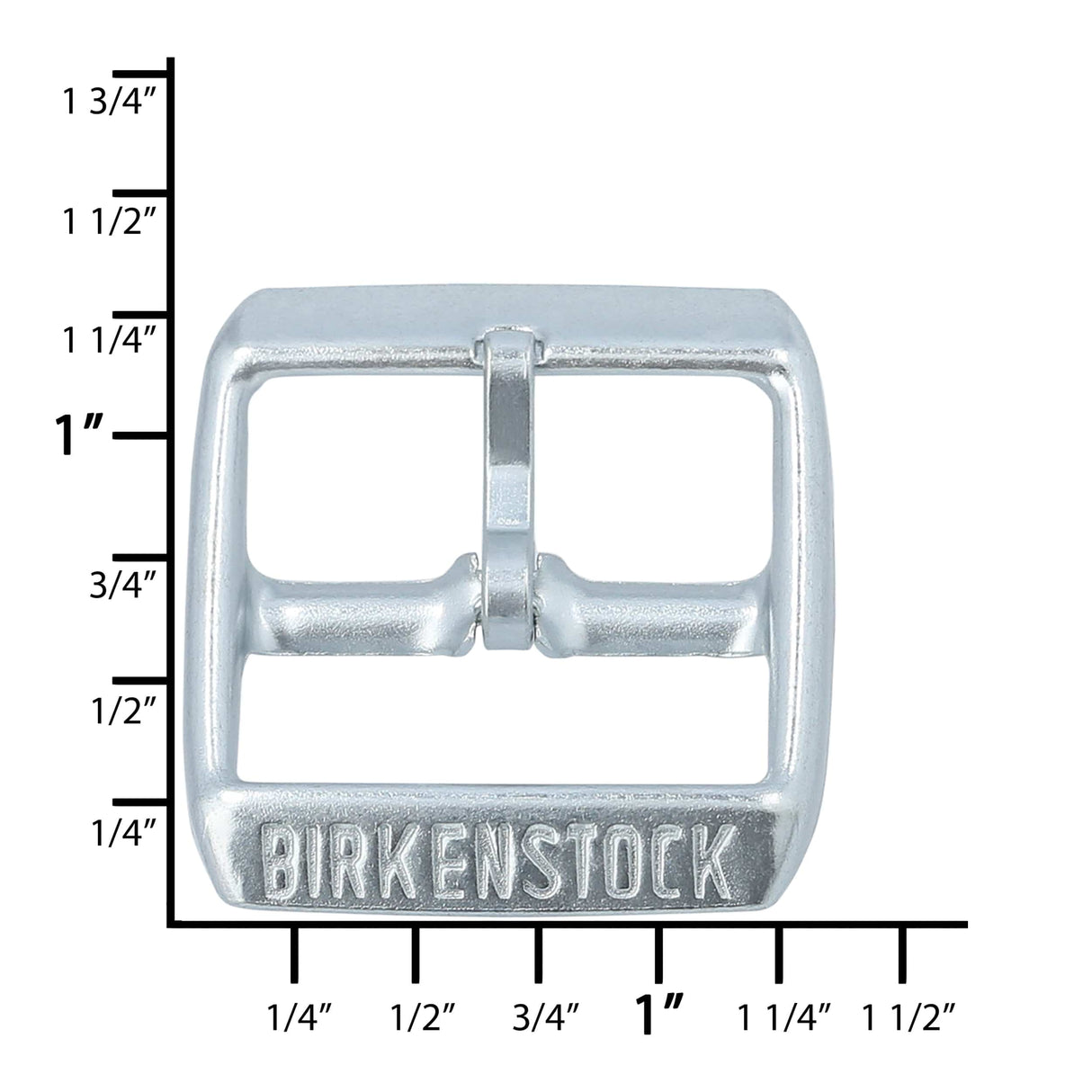 Ohio Travel Bag Birkenstock 25mm Silver, Birkenstock Buckle, Steel, #C-1498-SILV C-1498-SILV