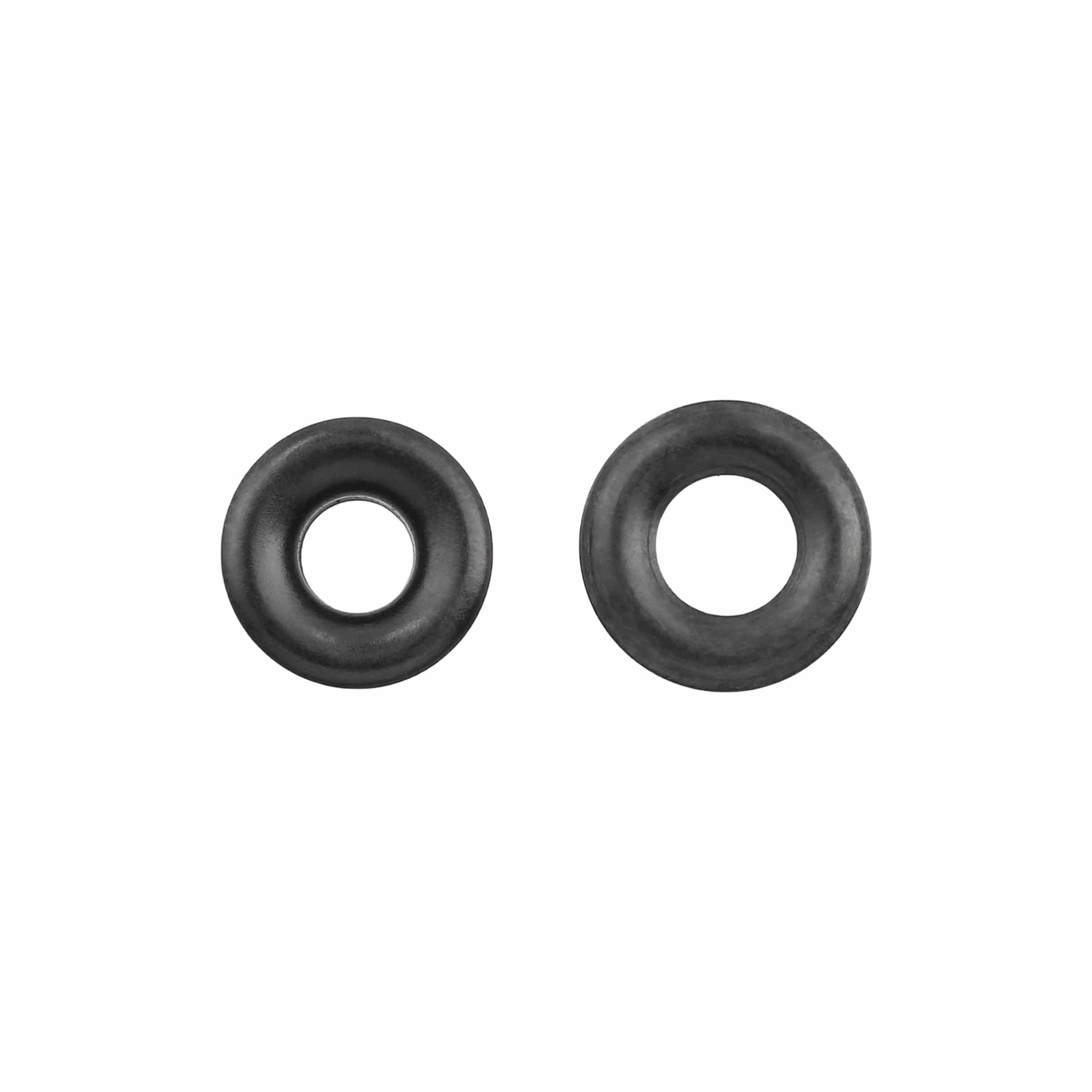 Ohio Travel Bag Fasteners #00 Black, Grommet with Washer, Solid Brass - 24 pk, #GROM-00-BLK GROM-00-BLK