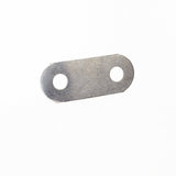 Ohio Travel Bag Fasteners 1 1/4" Nickel, Oblong Double Hole Washer, Steel, #L-2318 L-2318