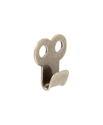 Ohio Travel Bag Fasteners 1/4" Antique Brass, Boot Lace Hook with Double Rivet Holes, Steel, #A-309-ANTB A-309-ANTB