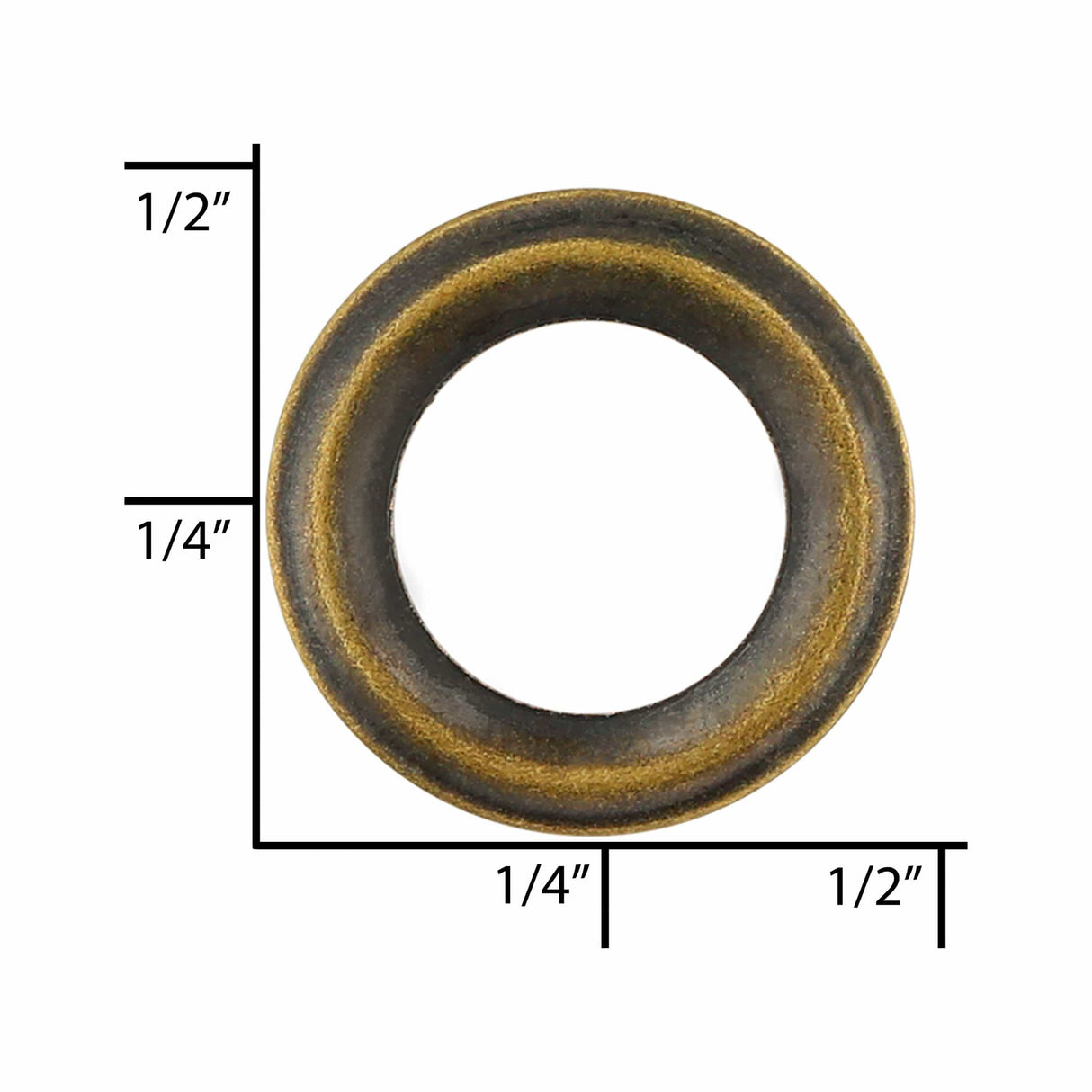 Ohio Travel Bag Fasteners 1/4" Antique Brass, Washer, Steel- 24 pk, #A-400-ANTB A-400-ANTB