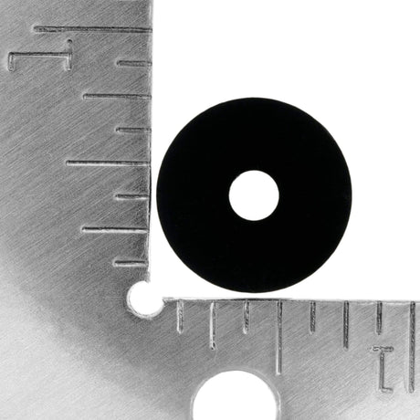 Ohio Travel Bag Fasteners 1/4" Black Washer, Steel -12 pk, #L-1134-BLK L-1134-BLK