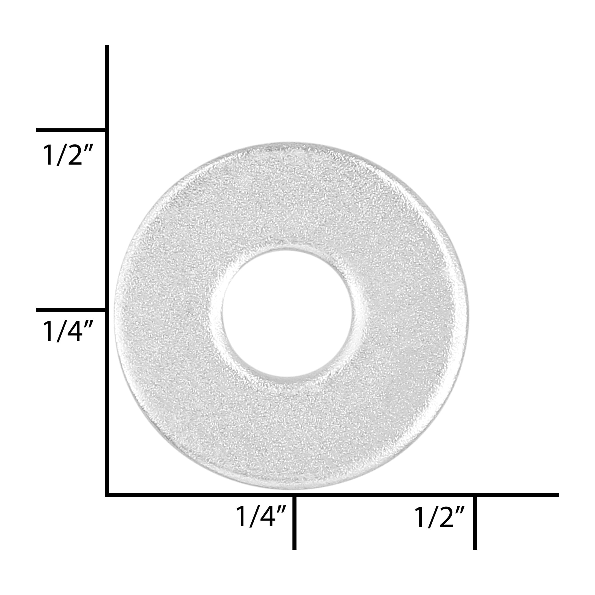 Ohio Travel Bag Fasteners 1/4" Nickel, #9 Small Washer, Steel - 24 pk, #9-SM-NP 9-SM-NP