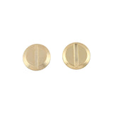 Ohio Travel Bag Fasteners 1/4" Shiny Gold, Flat Top Chicago Screw, Solid Brass, #P-2334-GOLD P-2334-GOLD