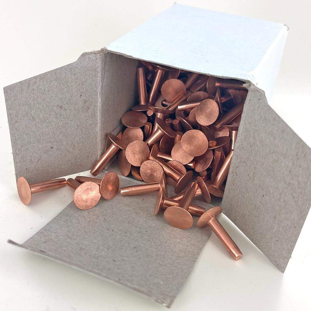 1" Copper, #9 Rivet with Burr 1lb Box, Copper, #L-307-9-C – Weaver ...