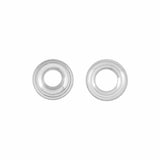 Ohio Travel Bag Fasteners #1 Nickel, Grommet with Washer, Solid Brass - 12 pk, #GROM-1-SBN GROM-1-SBN
