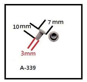 D/339 Rivet 10mm Nickel, Double Cap Jiffy Rivet, Iron - PK100 – Weaver Leather Supply
