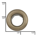 Ohio Travel Bag Fasteners 11/32" Antique Brass, Eyelet, Solid Brass - 12 pk, #A-345-ANTB A-345-ANTB