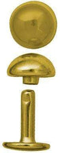 Ohio Travel Bag Fasteners 13mm Gold, Double Cap Domed Rivet, Steel - 12pk, #A-411-GP A-411-GP