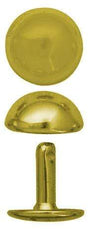 Ohio Travel Bag Fasteners 14mm Gold, Double Cap Domed Rivet, Steel - 12pk, #A-414-GP A-414-GP